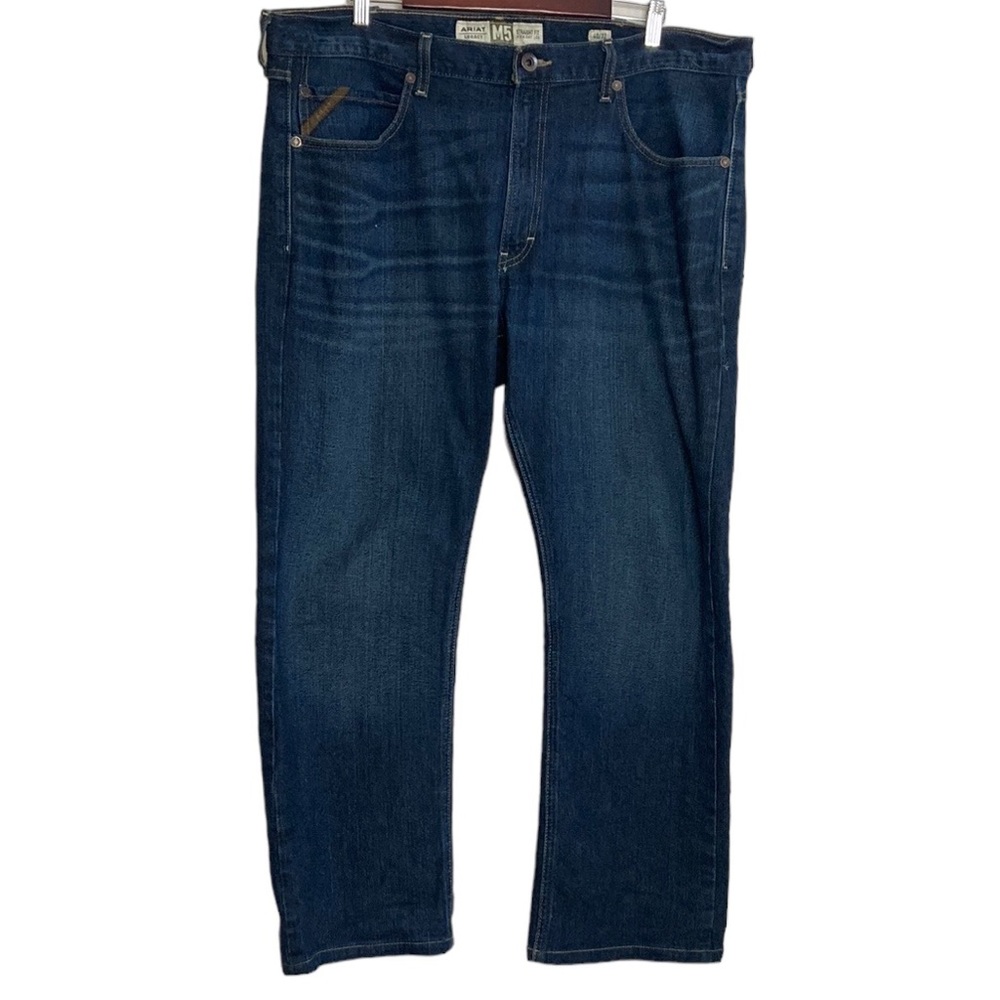 Ariat Jeans Mens 40 x 29 Blue M5 Straight Fit Leg Legacy Workwear HEMMED